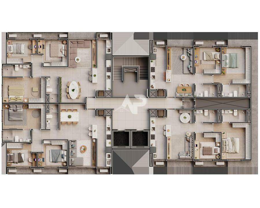 14º ao 19º pav - 2 e 3 dorm.