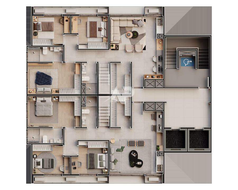Cobertura Duplex - Andar Inferior