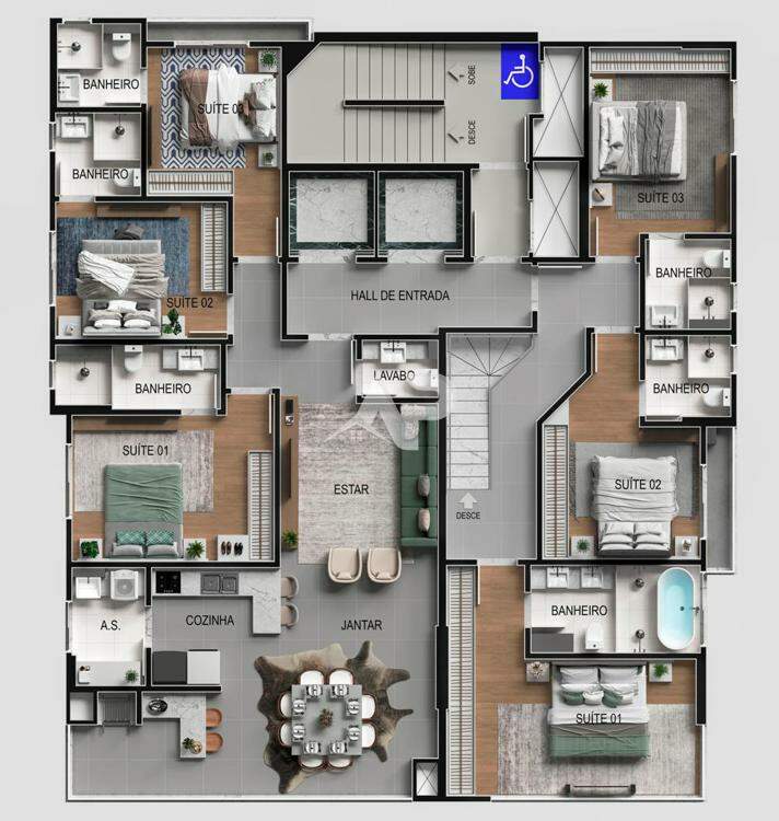 1° Pavimento Duplex Superior
