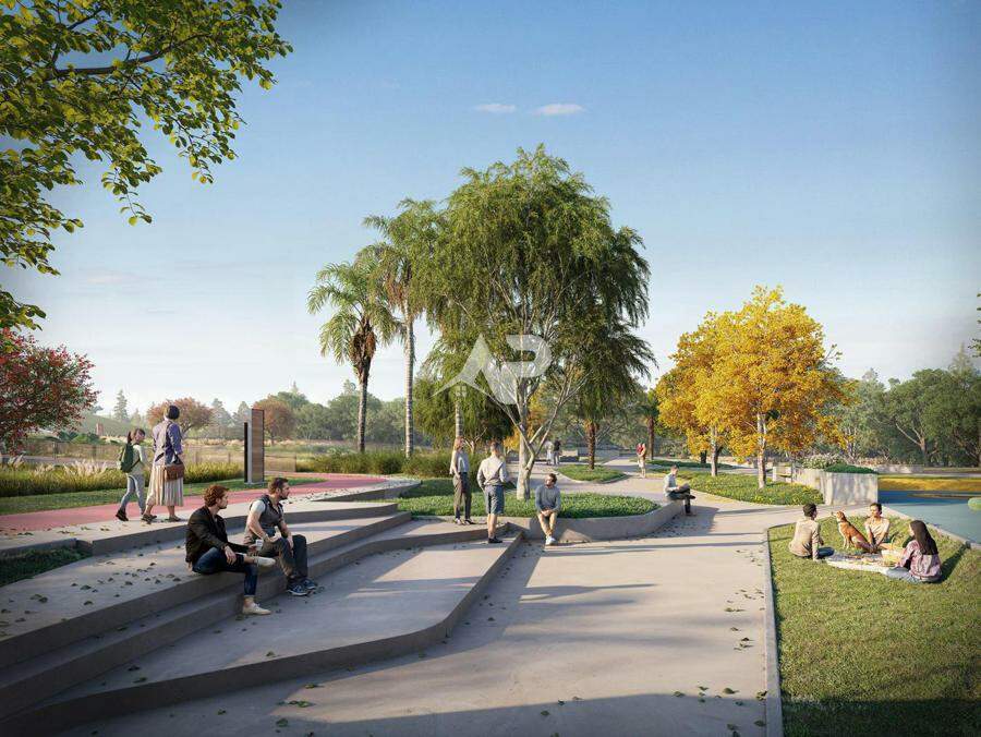 Praça com patamares