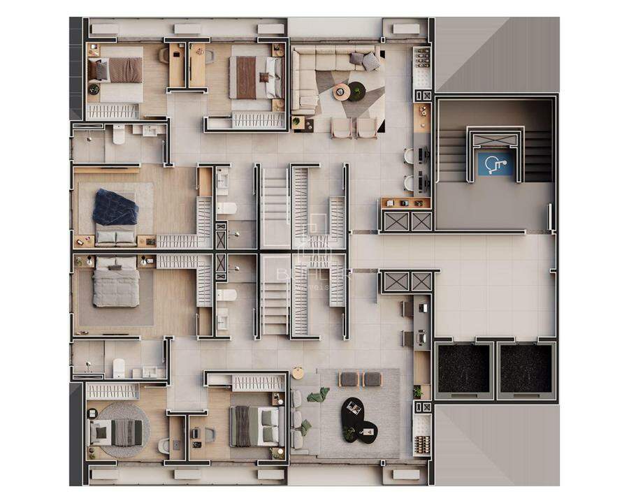 Cobertura Duplex - Andar Inferior