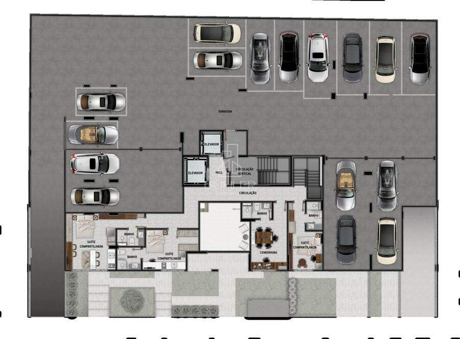 Planta G4 Vagas de garagem